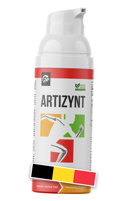 ArtiZynt Gel — flacon-pompe airless blanc à étiquette rouge et orange